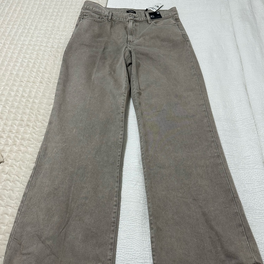 Express Wide Leg High Rise Jeans